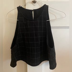 American Apparel Size Small Grid Crop Top and Skirt
